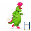 Cool Stylish Green Dinosaur Lightweight Mascot Adult Costume