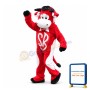 Adult Size Cartoon Red Bull Mascot Costume