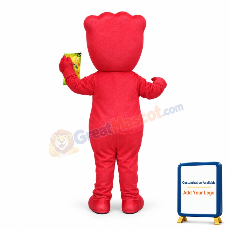 Adult Size Cartoon Red Sour Patch Kids Mascot Costume