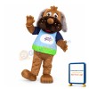 Clumsy Brown Dog Mascot Adult Costume
