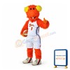 Football Orange Furry Monster Mascot Costume