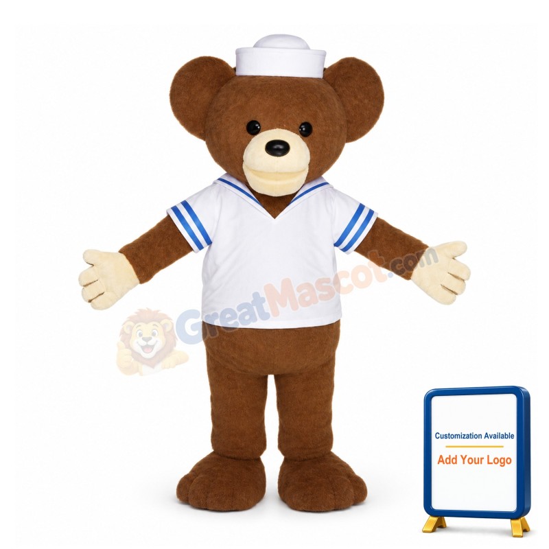 Sailor Teddy Bear Mascot Adult Costume