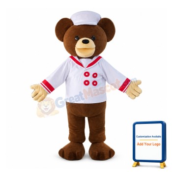2nd Version Of Sailor Teddy Bear Mascot Adult Costume