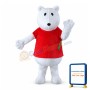 Cartoon White Bear Lightweight Mascot Costume For Adult