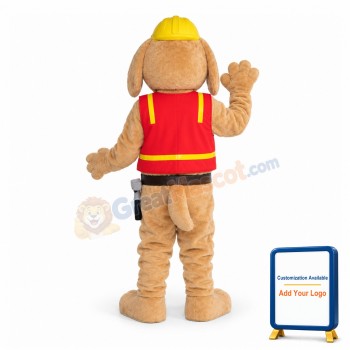 Lovely Scout the Dog Mascot Adult Costume