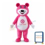 Cute Cartoon Pink Bear Lightweight Mascot Costume For Adult