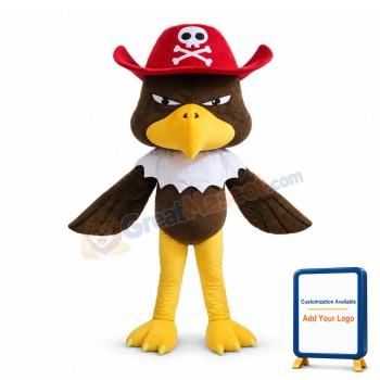 Adult Cartoon Pirate Hawk Mascot Costume