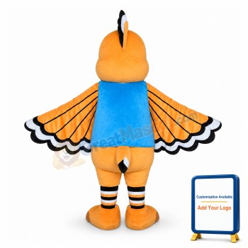 Adult Cartoon Orange Bird Mascot Costume