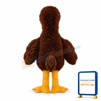 Adult Size Dark Brown Bird Mascot Costume