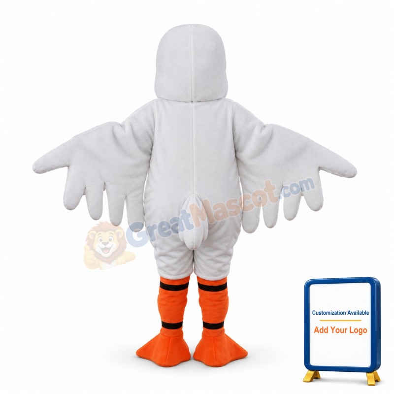 Adult Size Cartoon White Bird Lightweight Mascot Costume