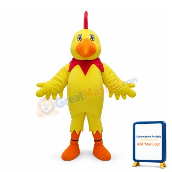 Adult Size Cartoon Yellow Bird Mascot Costume
