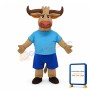 Adult Cartoon Brown Buffalo Mascot Costume