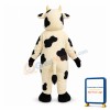 Cute Cartoon Yellow Cow With Bells Mascot Costume