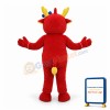 Adult Cartoon Red Chinese Dragon Mascot Costume