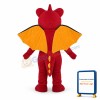 Adult Cartoon Red Dragon Mascot Costume