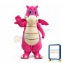 Adult Cartoon Pink Dragon Lightweight Mascot Costume