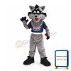 Cute Gray Wolf Cub Mascot Costume