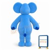 Adult Blue Elephant Cartoon Mascot Costume