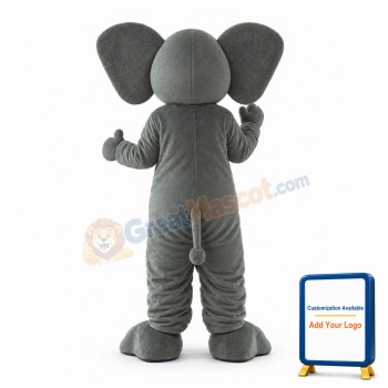 Adult Grey Elephant Lightweight Mascot Costume