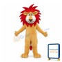 Cartoon Lion With Red Mane Mascot Costume