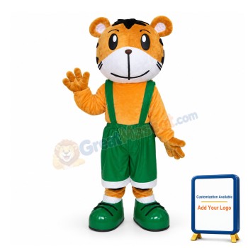 Adult Cartoon Little Tiger Mascot Costume