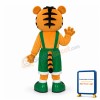 Adult Cartoon Little Tiger Mascot Costume