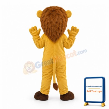 Howling Adult Lion Mascot Costume