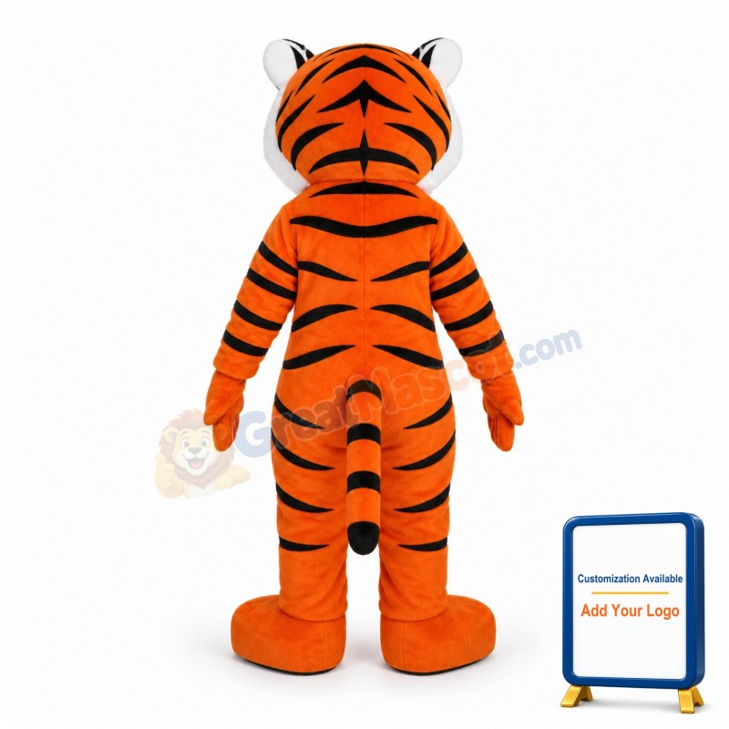 Fierce Adult Tiger Plush Lightweight Mascot Costume