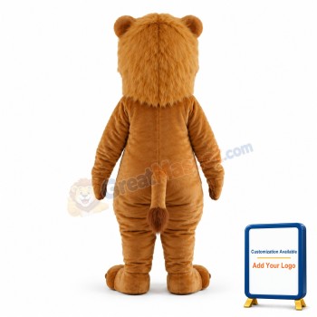 Brown Lion Mascot Costume
