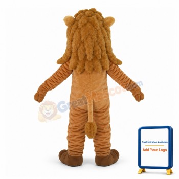 Long Mane Lion Mascot Adult Costume