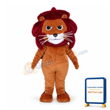 Angry African Lion Cartoon Mascot Costume
