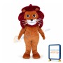 Angry African Lion Cartoon Mascot Costume