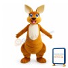 Lovely Kangaroo Lightweight Mascot Adult Costume