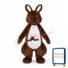 Dark Brown Kangaroo With Kangaroo Cub Mascot Adult Costume