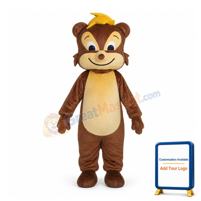 Little Brown Squirrel Mascot Costume For Adult