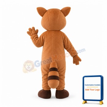 Cartoon Brown Raccoon Mascot Costume For Adult