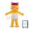 Cute Cartoon Yellow Cat Mascot Costume For Adult