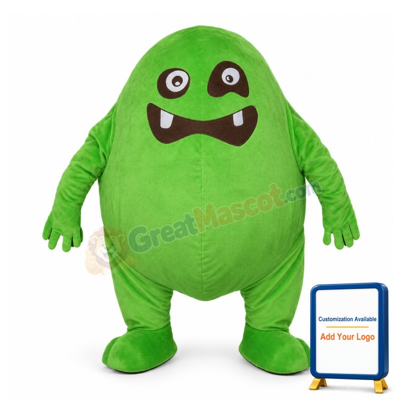 Adult Cartoon Green Monster Lightweight Mascot Costume