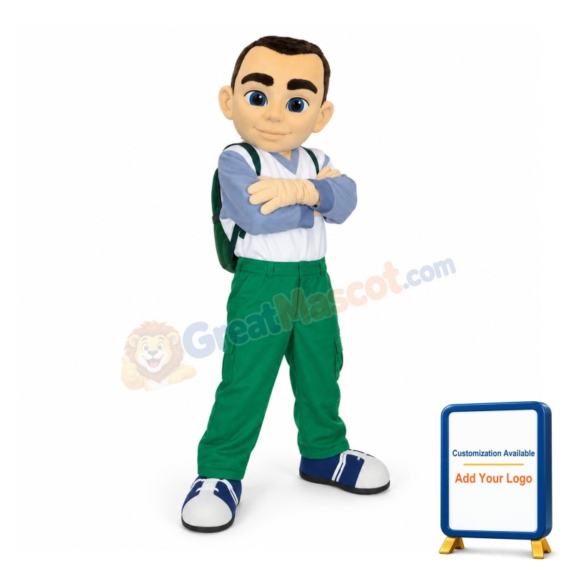 Adult Schoolboy Mascot Costume