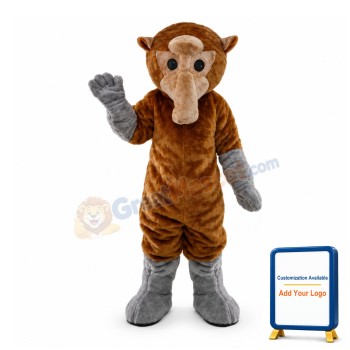 Proboscis Monkey Mascot Adult Costume