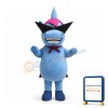 Cool Cartoon Blue Unicorn Mascot Adult Costume