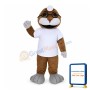 Cartoon Adult Brown Seal Lion Mascot Costume
