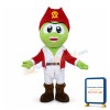 Pirate Green Snake Mascot Costume