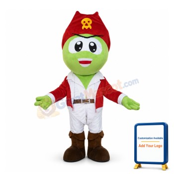 Pirate Green Snake Mascot Costume