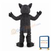 Dark Gray Wolf Mascot Adult Costume