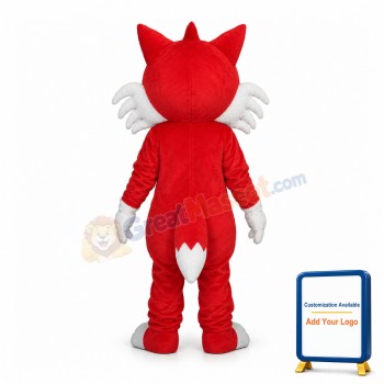 Adult Cartoon Red Fox Mascot Costume
