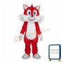 Adult Cartoon Red Fox Mascot Costume