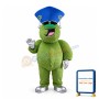 Cool Cartoon Green Furry Monster Mascot Costume
