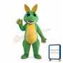 Cartoon Green Dinosaur Mascot Costume