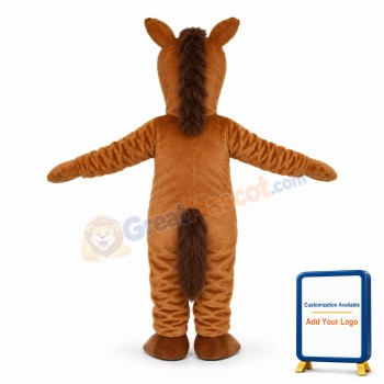 Little Brown Horse Lightweight Mascot Costume